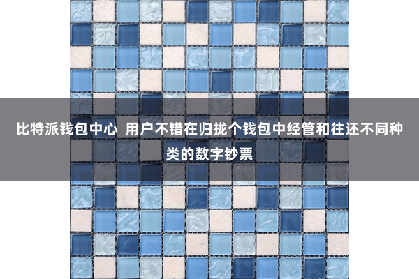 比特派钱包中心  用户不错在归拢个钱包中经管和往还不同种类的数字钞票